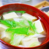 高野豆腐のうどんスープ